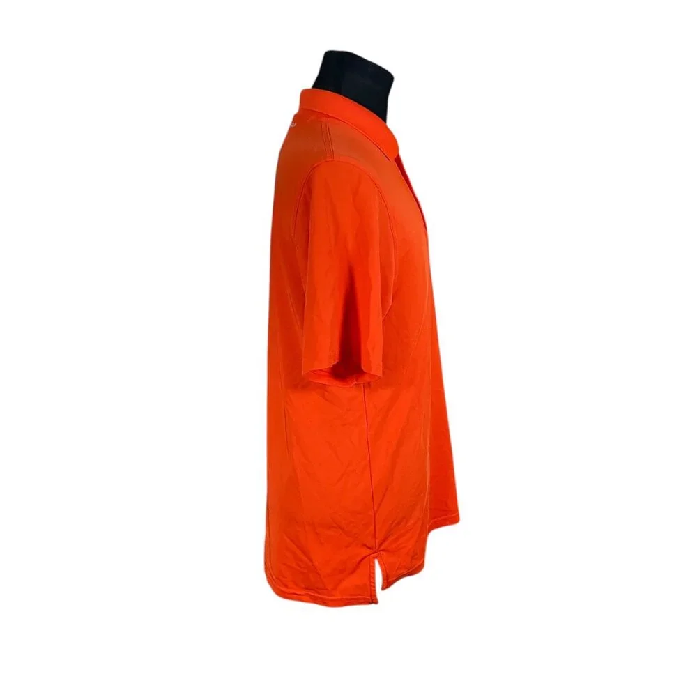 Under Armour Men's HeatGear Solid Orange Short Sleeve Polo Shirt Medium - Picture 7 of 8
